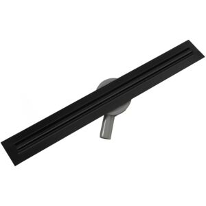 Mexen lineární odtokový žlab Slim, se sifonem, otočný 360° / 60 cm - černá - 1741060