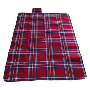 Kostkovaná deka na piknik 150 x 130 cm
