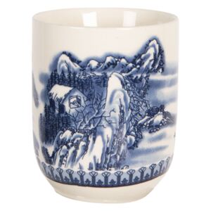 Porcelánový kalíšek na čaj s motivem hor - ∅ 6*8 cm / 0,1L
