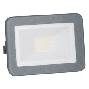 Venkovní LED nástěnný reflektor, 10W, neutrální bílá, šedý, IP65