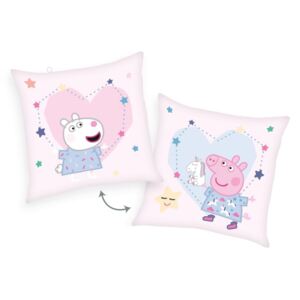 HERDING Polštářek Peppa Pig dobrou noc Polyester, 40/40 cm