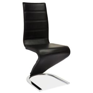 Jídelní židle H-669 (černobílá) (Moderní jídelní židle s polstrováním)