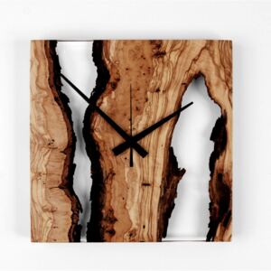 Dřevěné hodiny - Oliva (jediný kus)