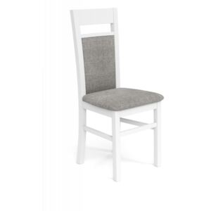 Jídelní židle GERARD 2 bílá / šedá HALMAR