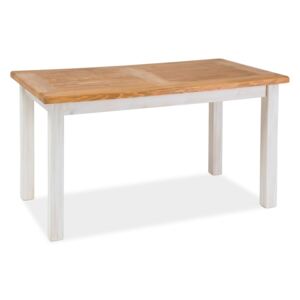 Jídelní stůl rozkládací - POPRAD II, 140x80 cm, medová borovice/bílá borovice