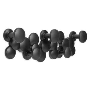 Věšák na zeď Umbra BUBBLE plast 5 háčků černý 7,3x14,4x48,3 cm