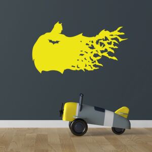 GLIX Batman Dark Knight - samolepka na zeď Žlutá 90x50 cm