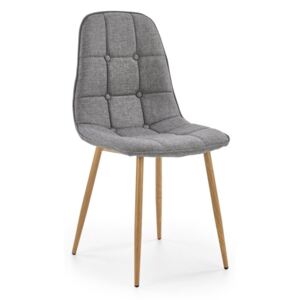 Jídelní židle K316 šedá / dub medový