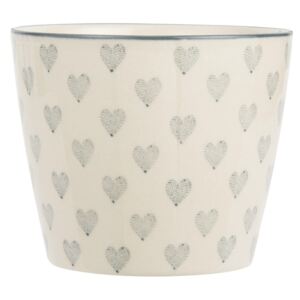 Latte cup Grey Heart 300ml (kód TYDEN na -20 %)