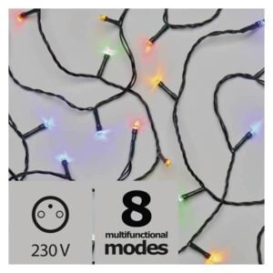 LED vánoční venkovní řetěz s volbou RGB barvy a časovačem, 10m Emos ZY2014