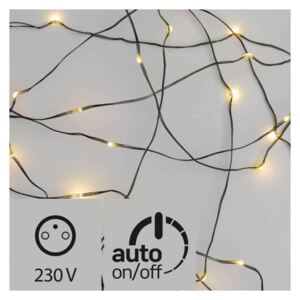 LED vánoční venkovní nano řetěz, s časovačem, 4m, teplá bílá Emos ZY1915T