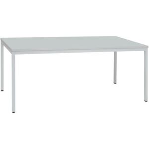 Jídelní stůl Manutan Dino se světle šedým podnožím RAL 7035, 200 x 100 x 74,5 cm, světle šedý