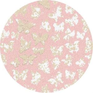 Kusový koberec Altair růžový Kulatý průměr 80 cm