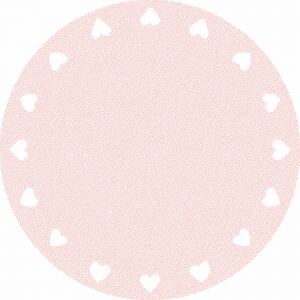 Kulatý koberec Zimi růžový Kulatý průměr 80 cm