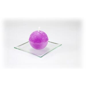BDK-GLASS Svíčka koule 6cm - fialová