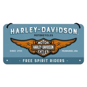 Nostalgic Art Závěsná cedule: Harley-Davidson (Free Spirit Riders) - 10x20 cm
