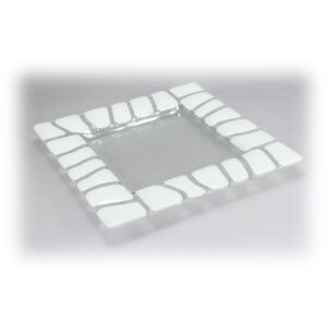 BDK-GLASS Tácek SAFARI 20x20cm - bílý