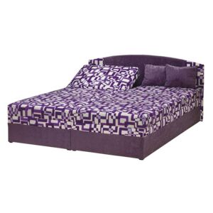 Izabela Čalouněná postel 180 cm, fialová