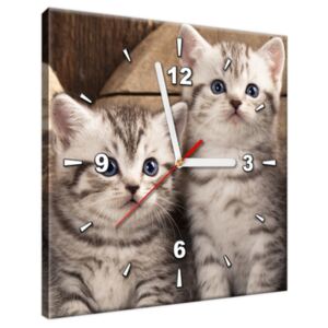 Tištěný obraz s hodinami Britské kočky ZP1214A_1AI
