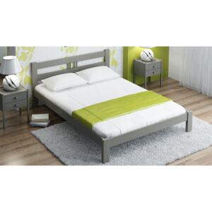 Dřevěná postel Nikola 120x200 + rošt ZDARMA bílá