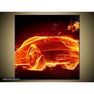 Obraz ohnivého auta (F000798F3030GD)