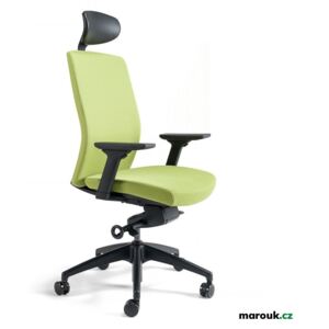 Kancelářská ergonomická židle Office Pro J2 SP — více barev, s podhlavníkem Zelená 203