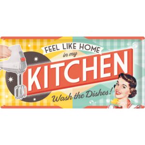 Nostalgic Art Plechová cedule - Kitchen 25x50 cm