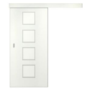 Posuvné dveře Posuvné dveře sklo quadras bílé (vysoký lesk) lamino 18mm ALU