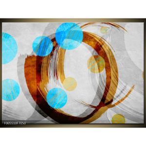 Abstraktní obraz - koleček (F005510F7050)