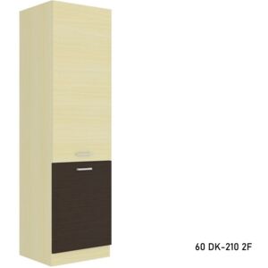 Kuchyňská skříňka vysoká CHAMONIX 60 DK-210 2F, 60x210x57, dub ferrara/legno tmavé