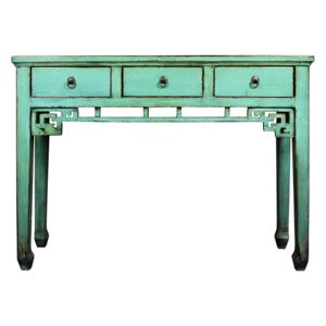 Zelený konzolový stolek