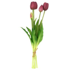 Autronic Tulipány puget, barva purpurová. Květina umělá. SF1194