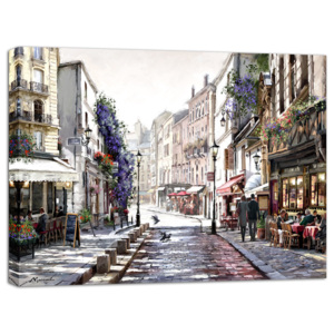 Obraz na plátně - Ulička v Paříži 2 113x85 cm