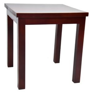 Vingo Dřevěný stolek hnědý Rozměry (cm): 42 x 42, v. 40