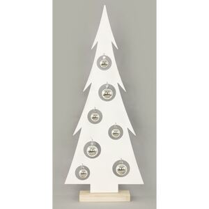 Stromeček, vánoční kovová dekorace s plastovými koulemi AN128