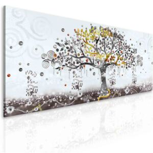 InSmile ® Obraz malovaný abstraktní strom Velikost: 50x20 cm