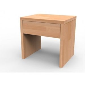 TEXPOL Noční stolek UNI se zásuvkou BUK - (š/v/h) 41 x 40 x 33 cm