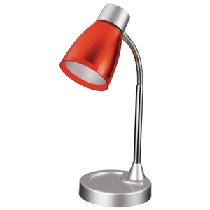 Faneurope LDT055ARK-ROSSO stolní lampa 1xE14 plast a kov barva červená