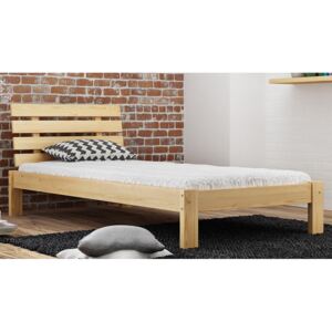 Dřevěná postel Klara 90x200 + rošt ZDARMA borovice