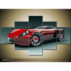 Obraz červeného auta (F000682F12570)