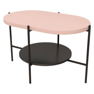 Expedo Konferenční stolek RING, 80x50x50, růžová/černá