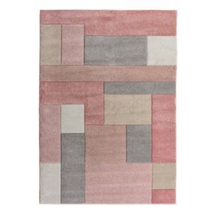 Růžový koberec Flair Rugs Cosmos, 80 x 150 cm