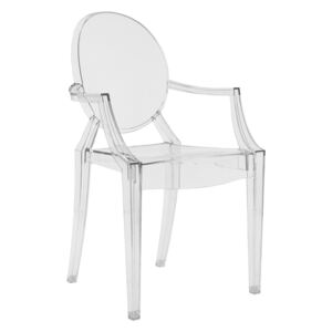 KHome Židle LOUIS transparentní polykarbonát