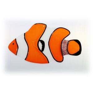 BDK-GLASS Skleněná závěsná maxi ryba - klaun