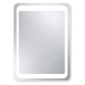 Amirro Zrcadlo STELLA - 70 x 50 cm s LED osvětlením dokola a se zaoblenými rohy 908-014