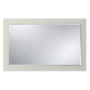 Amirro Fazetované zrcadlo AKZENT WHITE - 55 x 88 cm na lacobelovém podkladu v odstínu bílé 411-118
