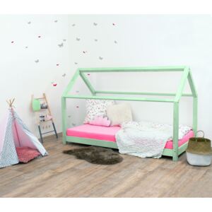 Benlemi Dětská postel domeček Tery bez bočnice 120x190 cm Barva: Pastelová zelená