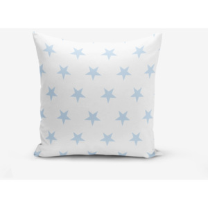 Povlak na polštář s příměsí bavlny Minimalist Cushion Covers Light Blue Star, 45 x 45 cm