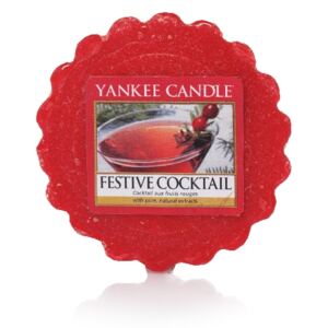 Yankee Candle - vonný vosk Festive Cocktail 22g (Slavnostní koktejl z ovoce a horských brusinek se špetkou vůně čerstvé borovice. Tradiční, neznatelně štiplavá vánoční vůně.)