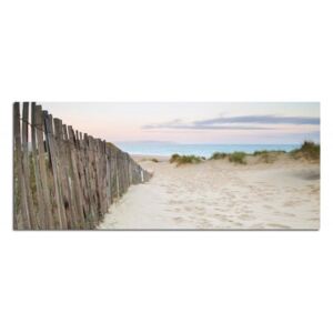 Obraz CARO - Sand Dunes On The Beach At Sunset 50x20 cm